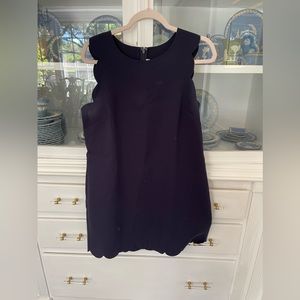 Scallop shift dress
